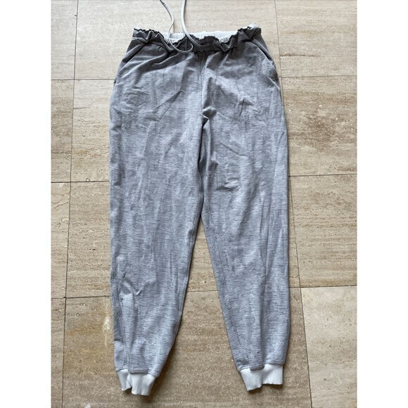 Lululemon Women Jogger Camo Heather Grey Size 10 Texture Active Run - Picture 1 of 7